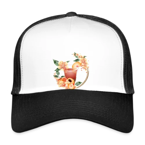 Cocktail Pêche en Fleurs: Douceur Estivale - Casquette trucker
