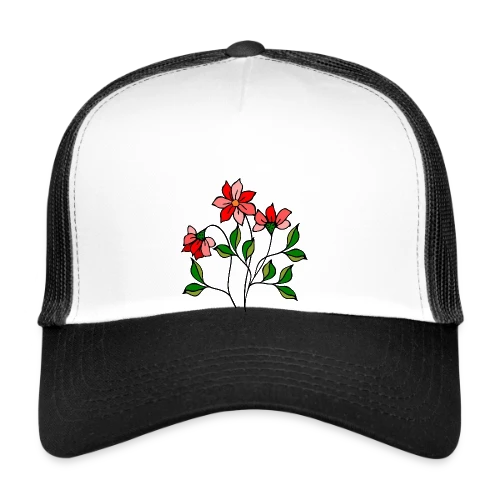 Fleurs Épanouies - Casquette trucker