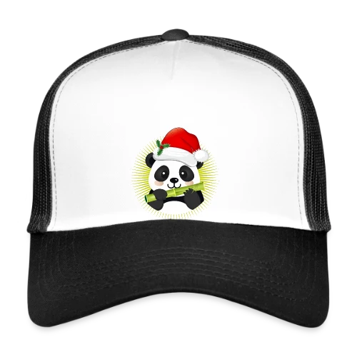 Panda Festif de Noël - Casquette trucker