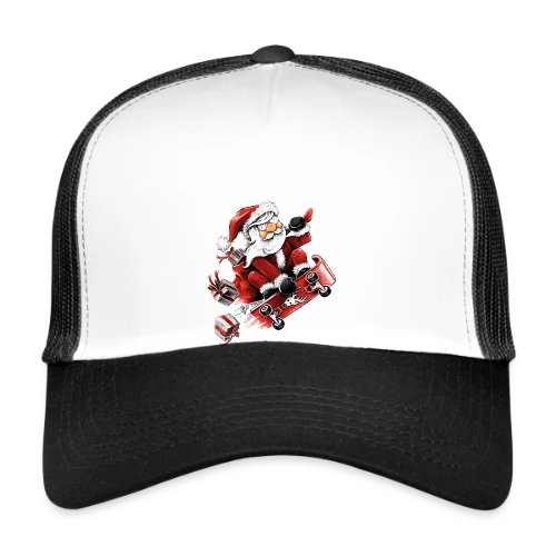 Père Noël Skateur Fou - Casquette trucker