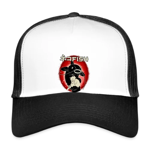 Amitié Insolite : Chat & Poisson-Chat - Casquette trucker