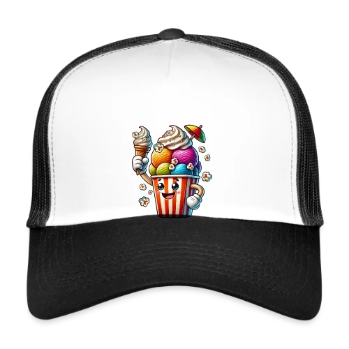 T-Shirt Glace Comic : Fun, Fraîcheur Estivale & Gourmandise - Casquette trucker