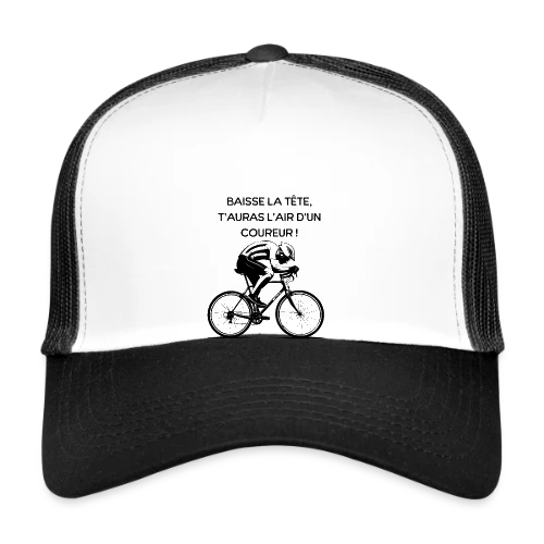Cyclisme Humour - Design Minimaliste Vélo - Casquette trucker