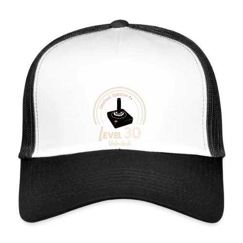 T-shirt 'Niveau 30 Débloqué' - Anniversaire Gamer - Casquette trucker