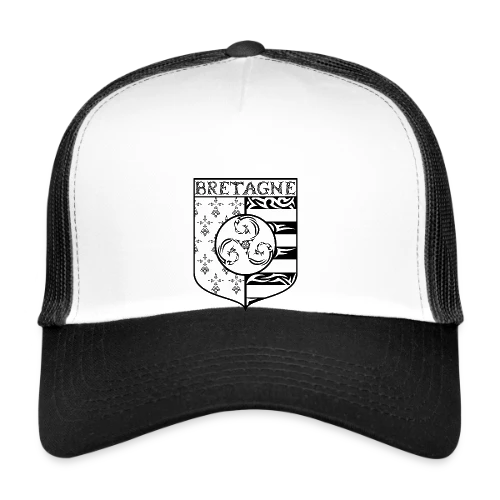 T-Shirt Bretagne - Blason Gwenn Ha Du Triskèle Tribal - Casquette trucker