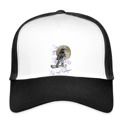 Snowboarder lunaire - Casquette trucker