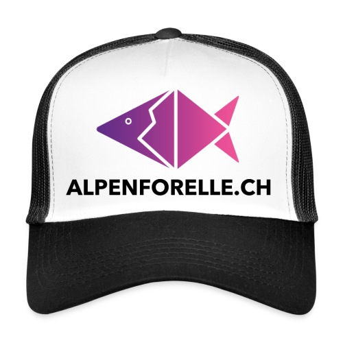 Fisch und Schriftzug Pink - Trucker Cap