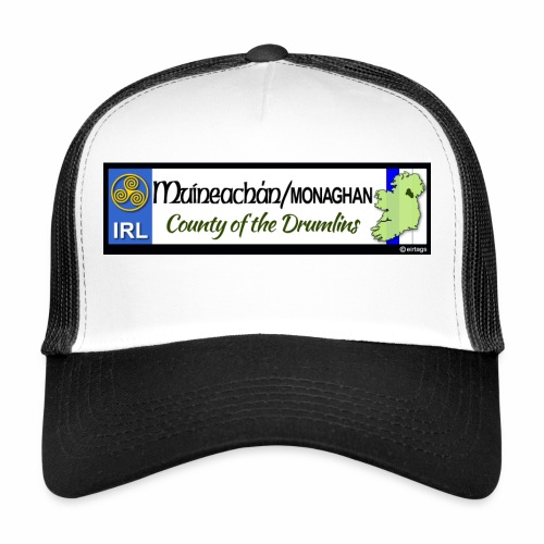 MONAGHAN, IRELAND: licence plate tag style decal - Trucker Cap