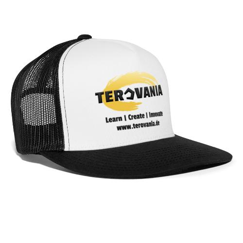 Terovania Logo mit Motto & URL - Trucker Cap
