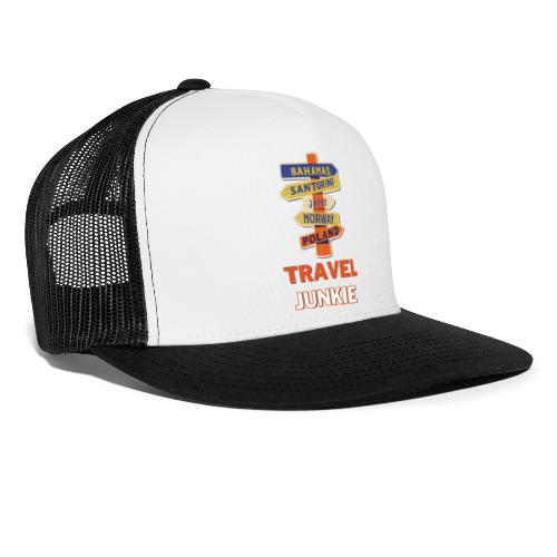 traveljunkie - i like to travel - Trucker Cap