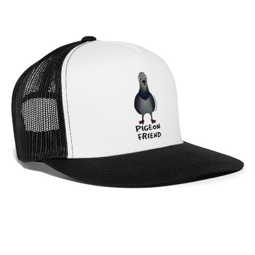 Amy's 'Pigeon Friend' design (black txt) - Trucker Cap