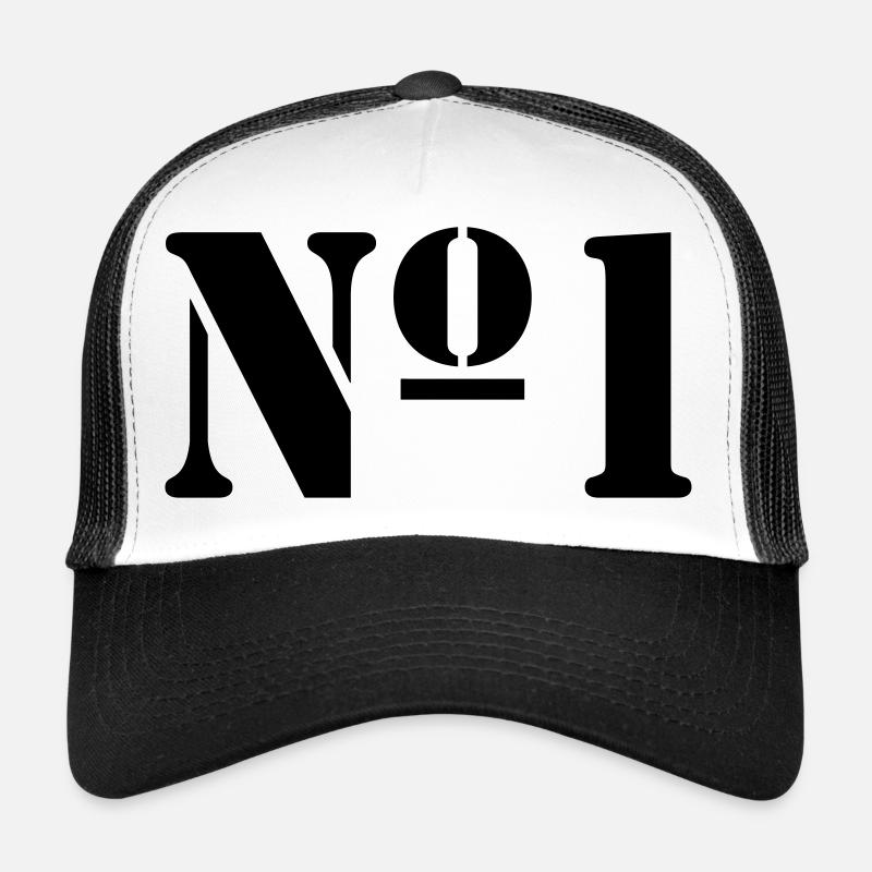 2541614 15062640 no1 - Casquette trucker  - blanc/noir
