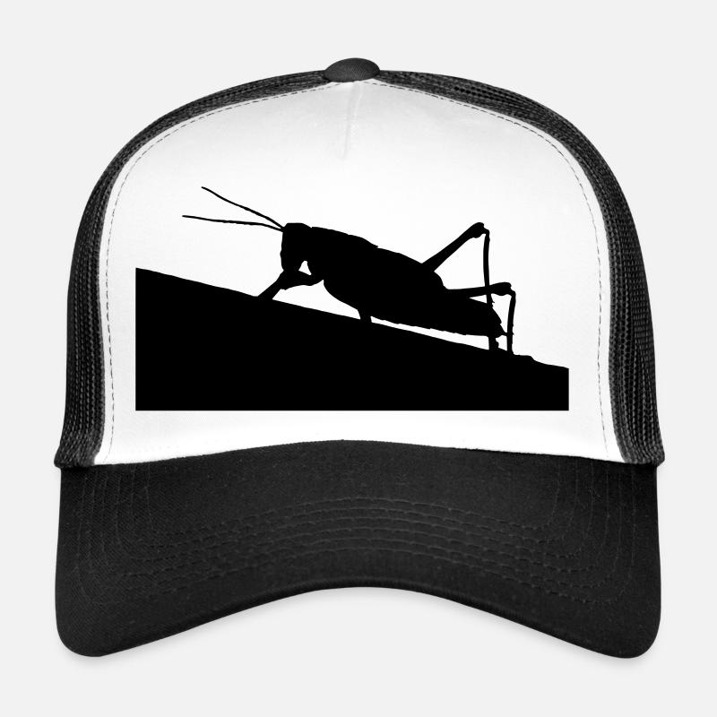 Sauterelles - Casquette trucker  - blanc/noir