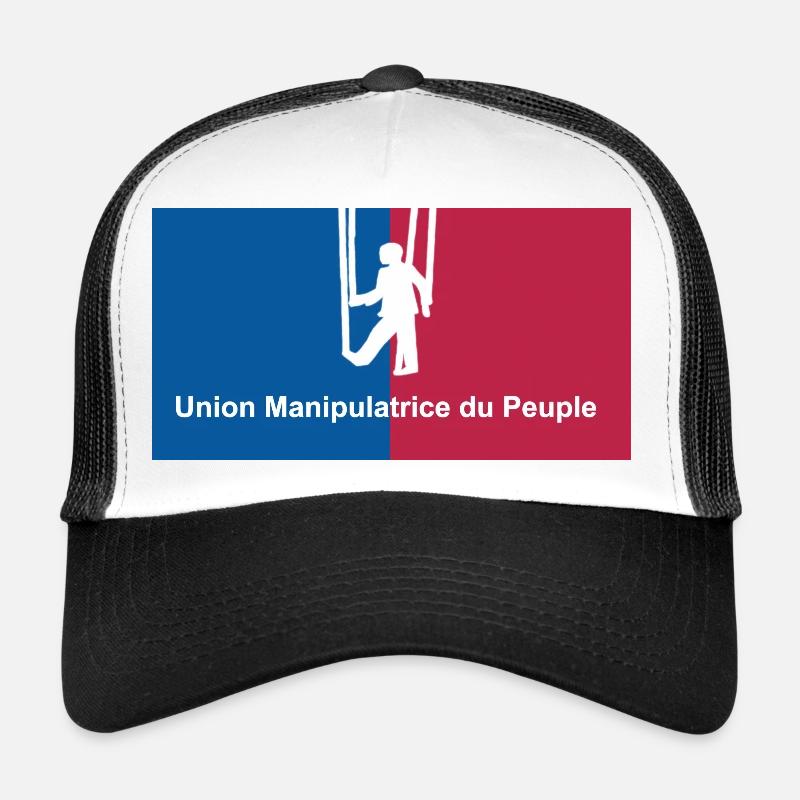 Manipulative Volksunion - Trucker Cap - Weiß/Schwarz