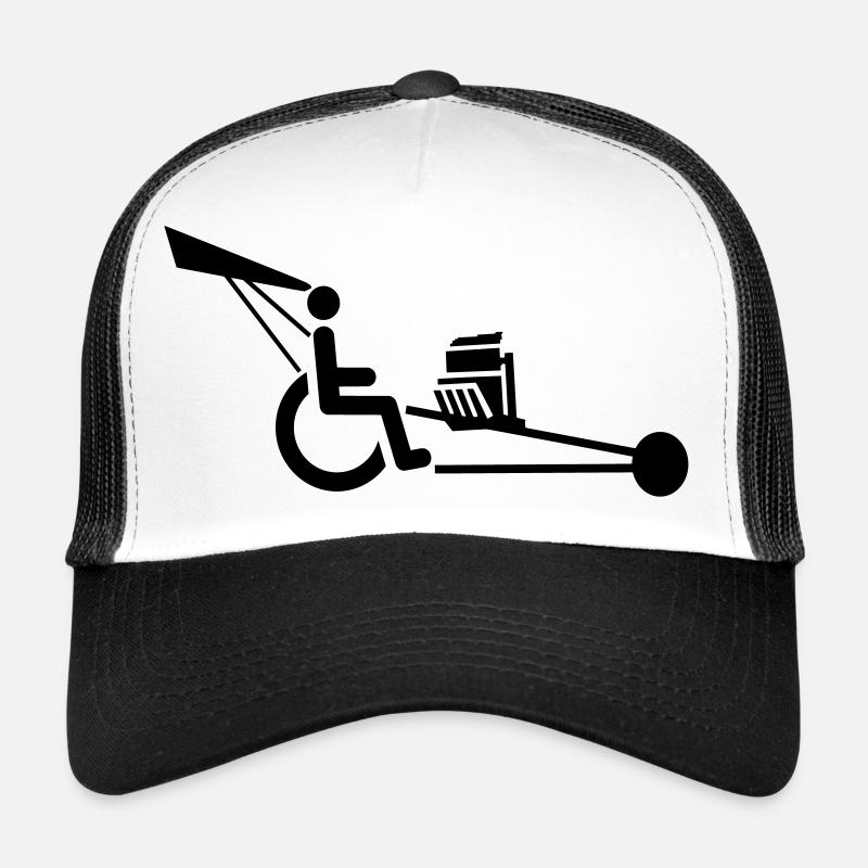 Bild eines Rollstuhls mit V8-Motor # Trucker Cap