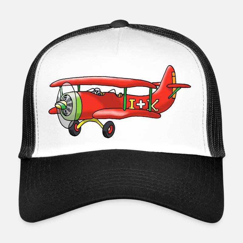 Biplane - Trucker Cap - white/black