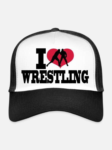 wrestling sports - Trucker Cap - white/black - Front