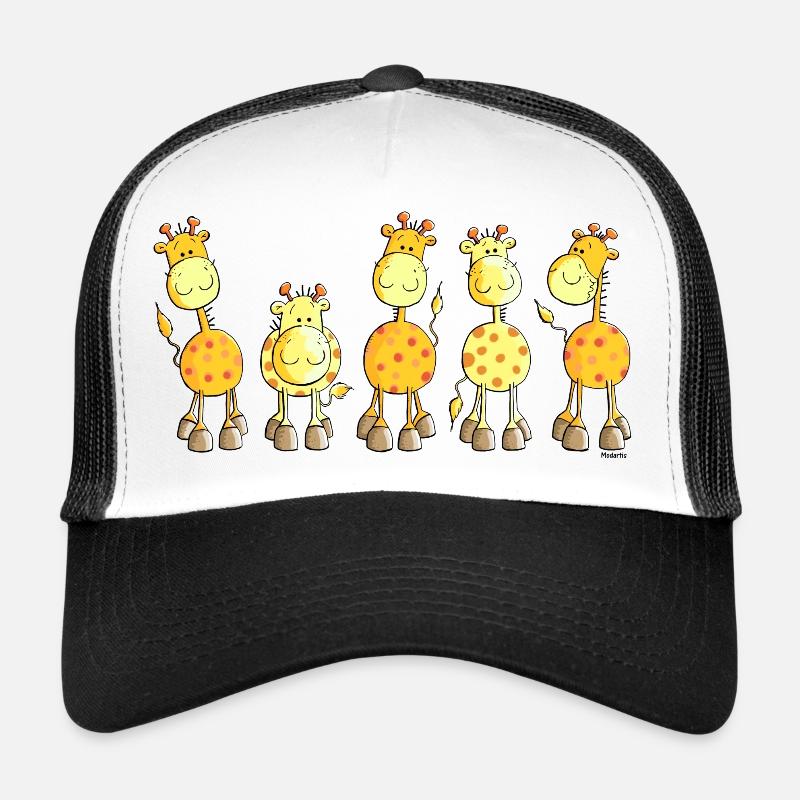 Funny Giraffes - Giraffe - Zoo - Trucker Cap - white/black