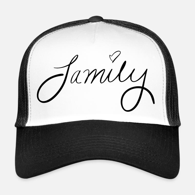 Family - Trucker Cap - Weiß/Schwarz