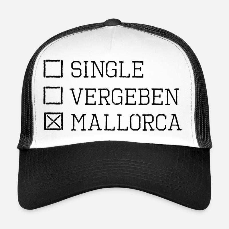 Mallorca Single Party Urlaub lustiger Spruch Trucker Cap