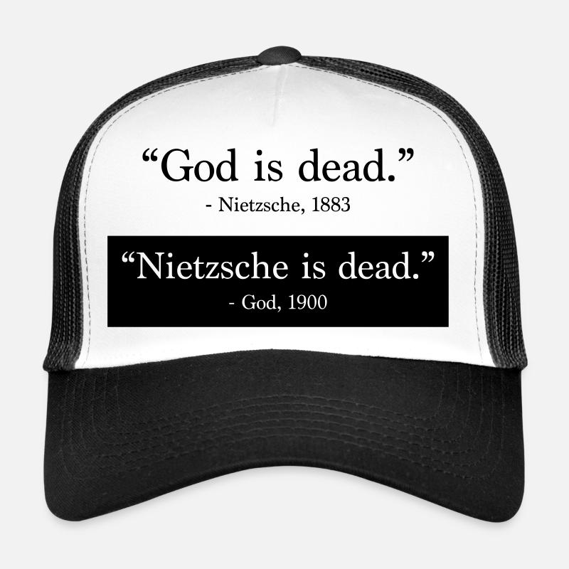 God is Dead - Nietzsche is dead - Trucker Cap - white/black