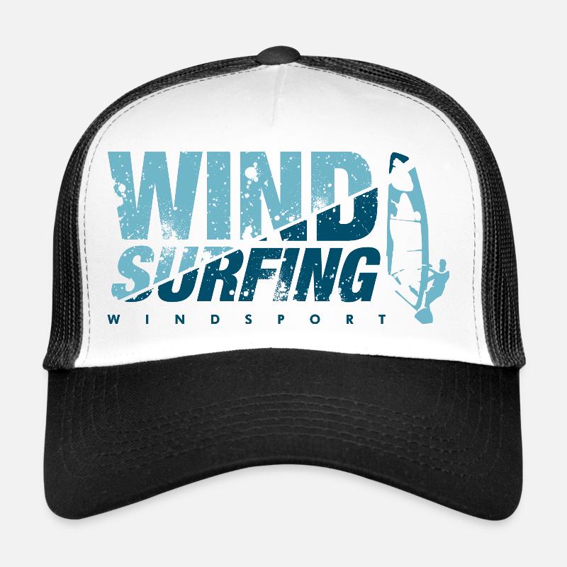 WINDSURFING BLEU planche à voile Casquette trucker 