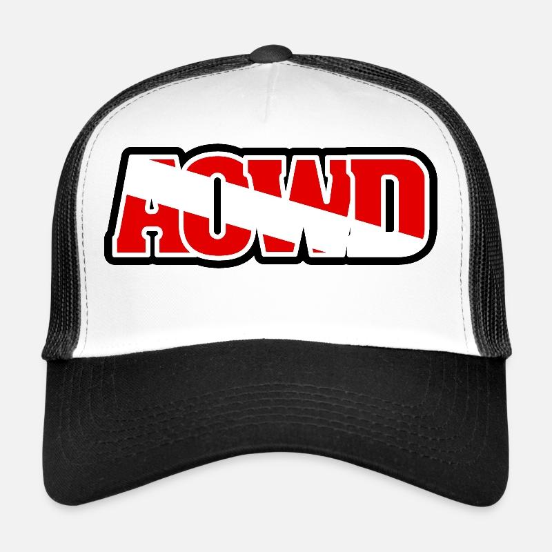 AOWD ADVANCED OPEN WATER DIVER DIVING FLAG Trucker Cap