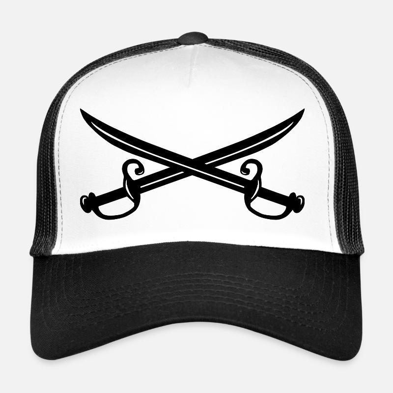 Épées croisées, pirates, pirates Casquette trucker 