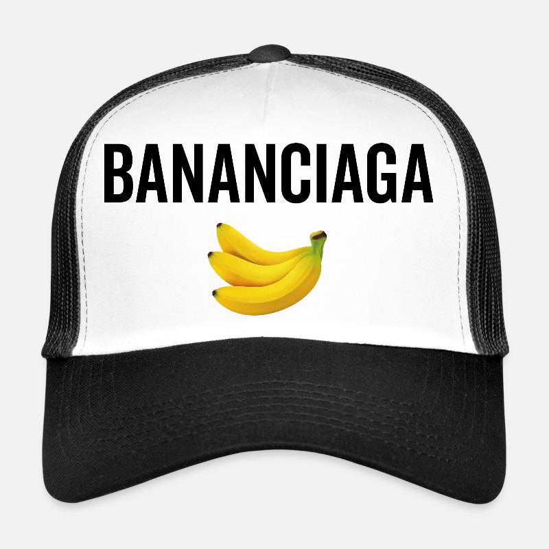 Bananciaga - Trucker Cap - Weiß/Schwarz