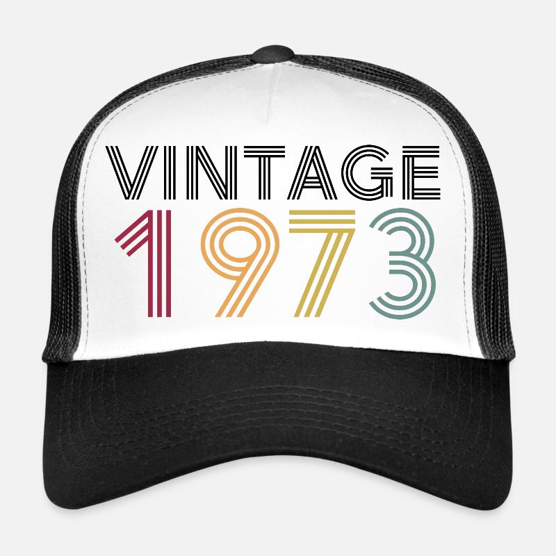 Vintage 1973 - Trucker Cap - white/black