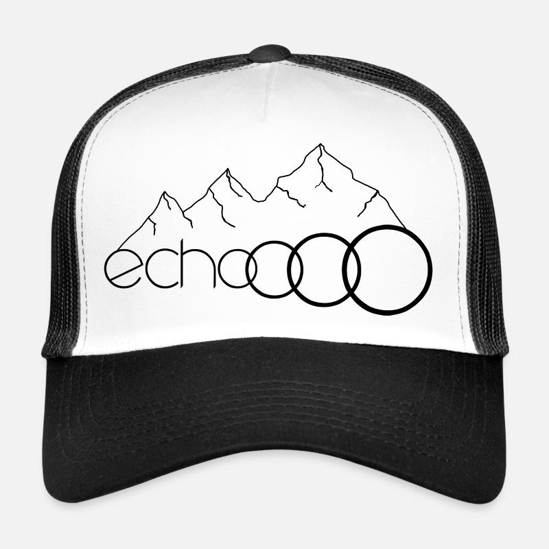 echoooo - Trucker Cap - Weiß/Schwarz