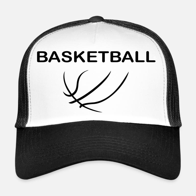 Basketball - Trucker Cap - Weiß/Schwarz