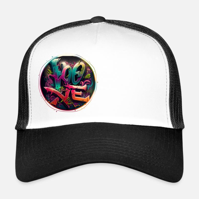 « Amour » Graffiti Thème 3 Casquette trucker 