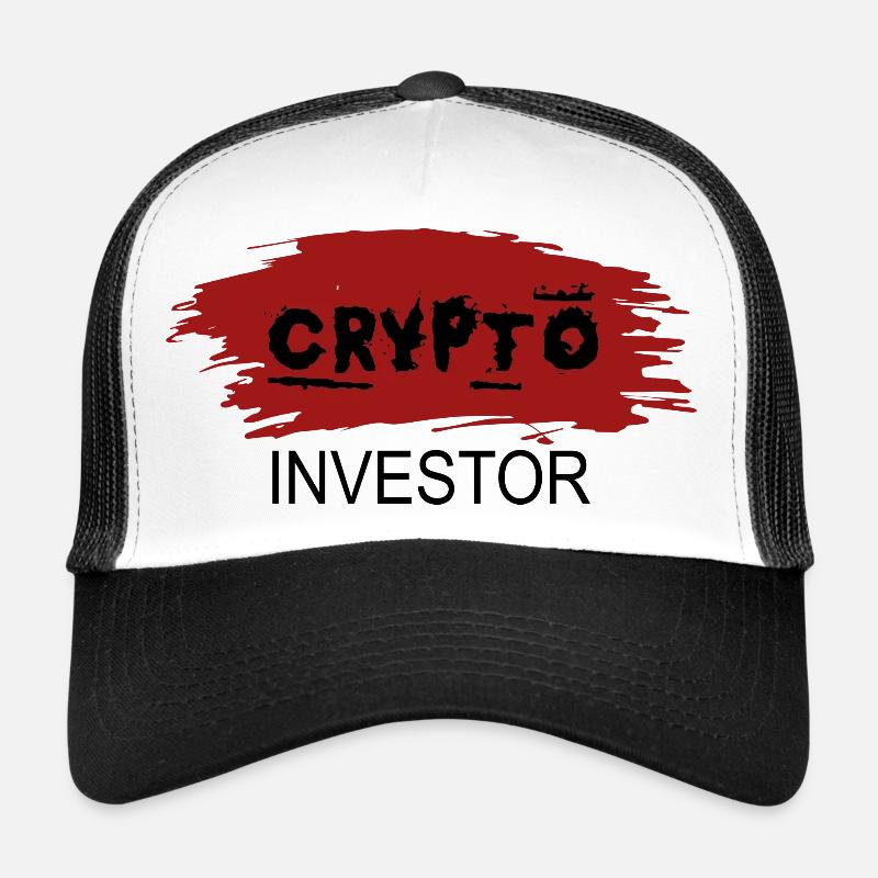 Bitcoin Trading Crypto Aktien - Trucker Cap - Weiß/Schwarz