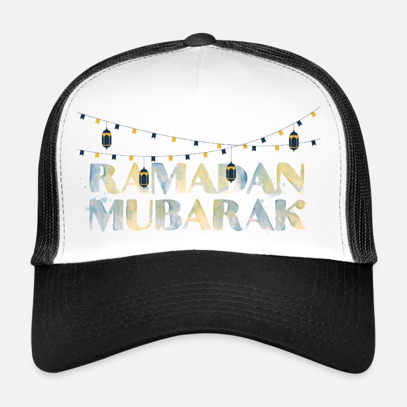 Ramadan Mubarak Fasten Islam Trucker Cap