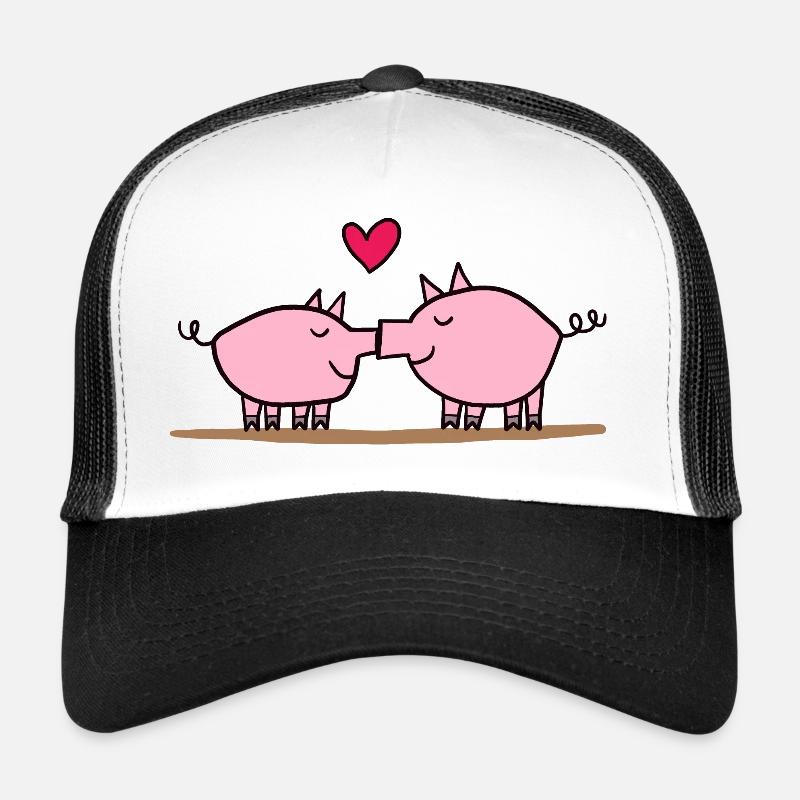 Baiser de cochon, baiser de cochons Casquette trucker 