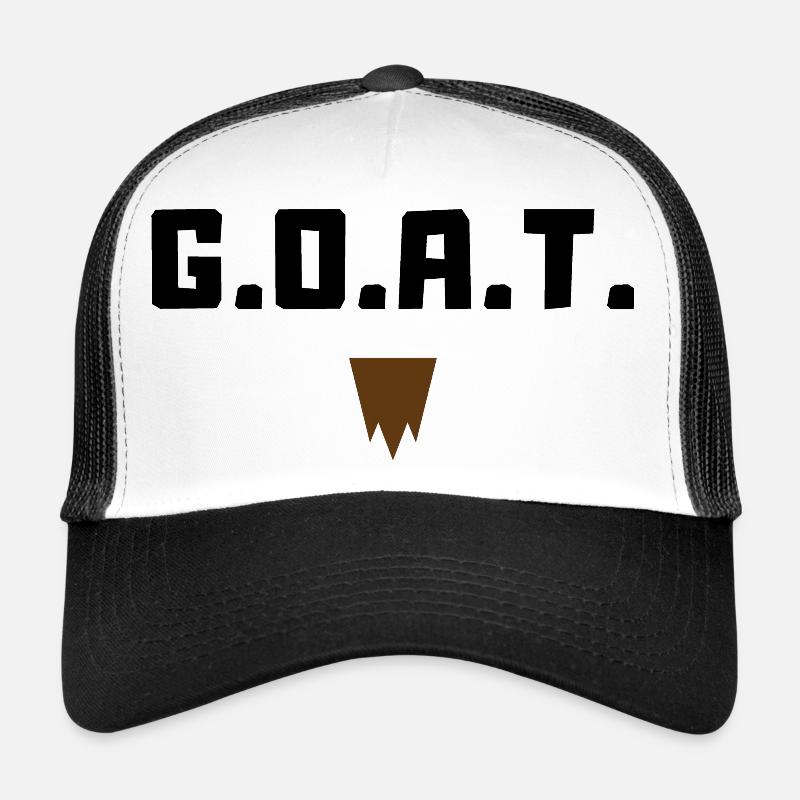 G.O.A.T. - Casquette trucker - blanc/noir