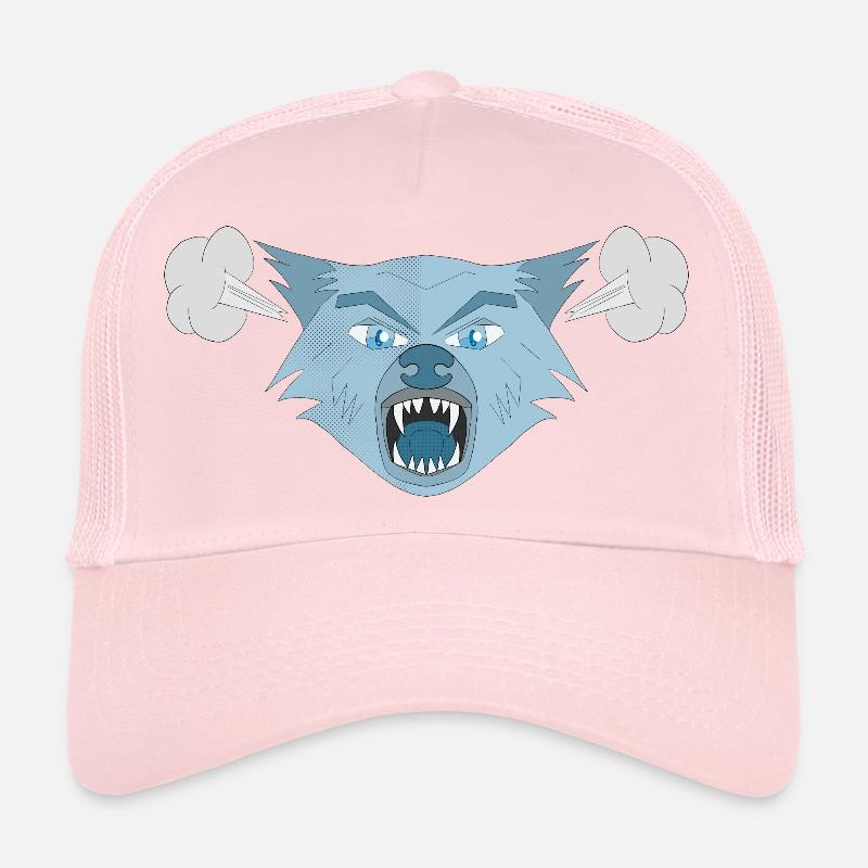 Angry Wolf Trucker Cap