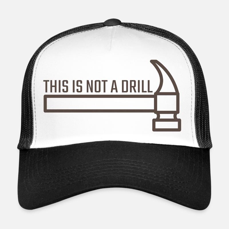 Dies ist keine Übung - Trucker Cap - Weiß/Schwarz