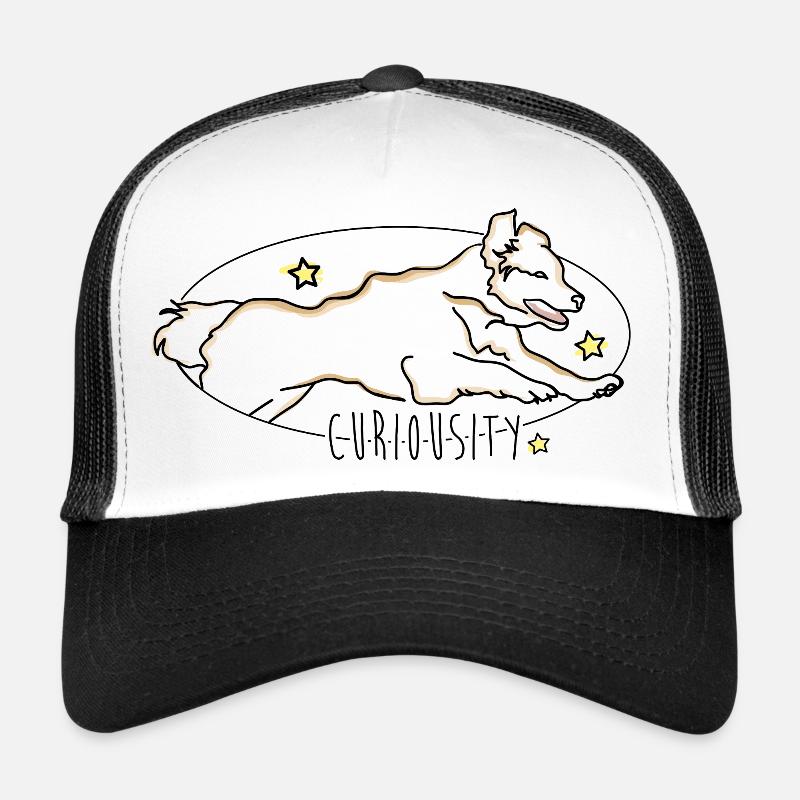 Hund - Trucker Cap - Weiß/Schwarz