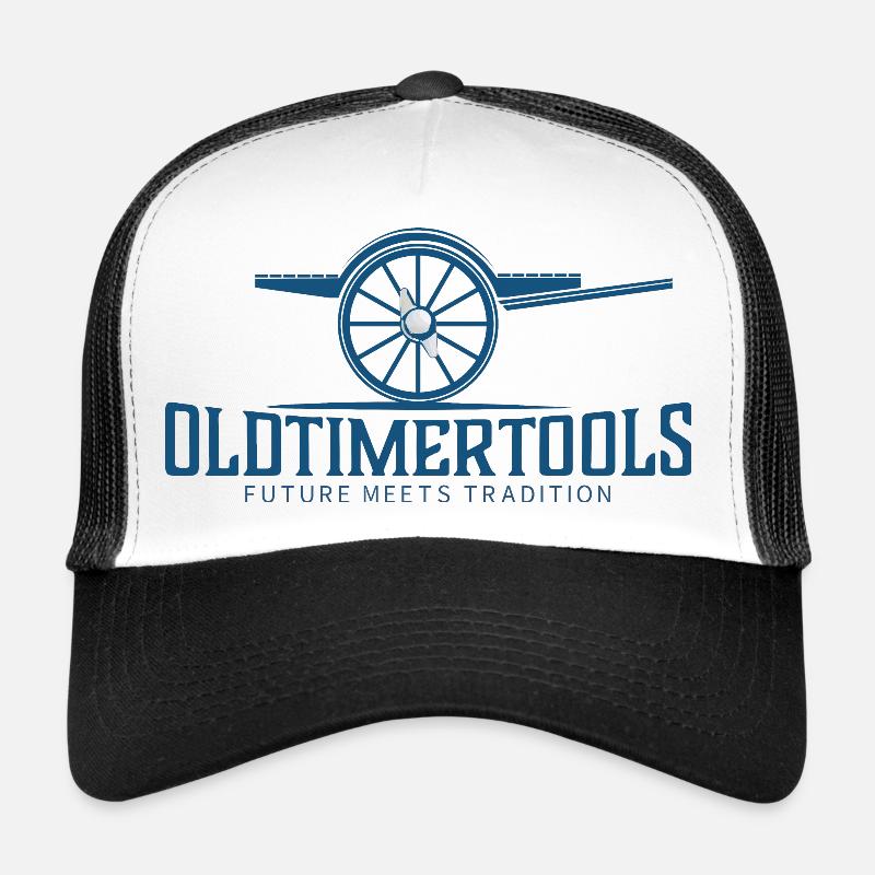 Oldtimertools - Casquette trucker - blanc/noir