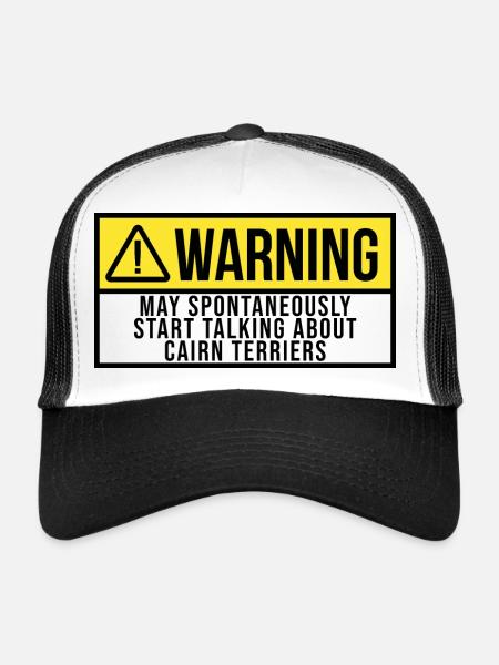 Cairn Terrier Cairn Terrier Cairn Terrier - Casquette trucker  - blanc/noir - Devant