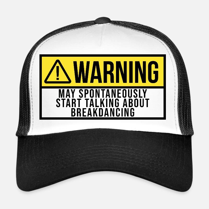 Breakdance - Trucker Cap - Weiß/Schwarz