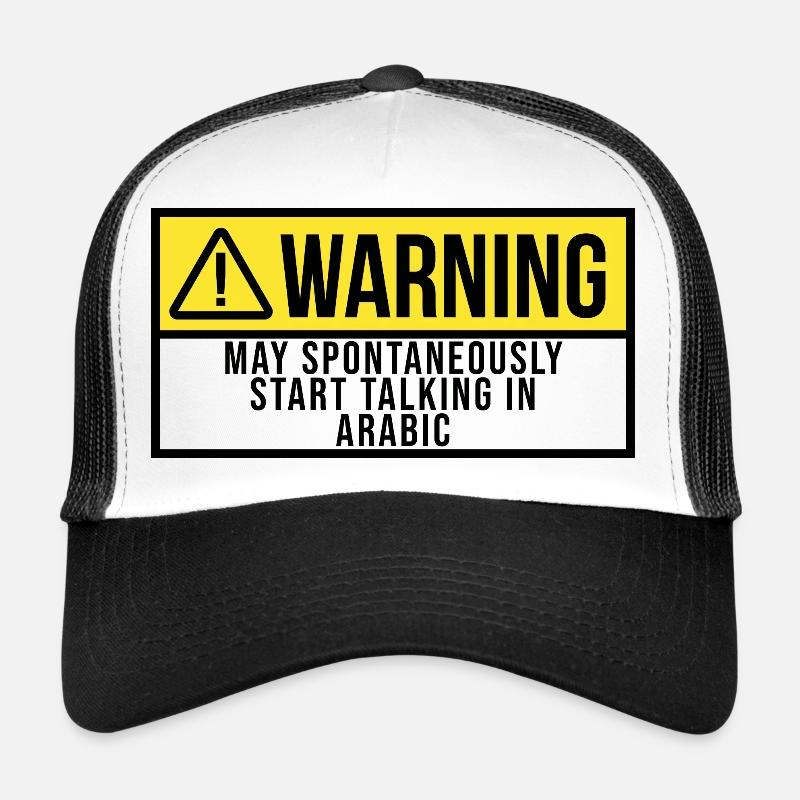 Arabic - Trucker Cap - white/black