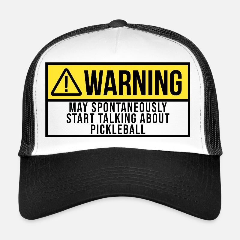 Pickleball - Trucker Cap - Weiß/Schwarz