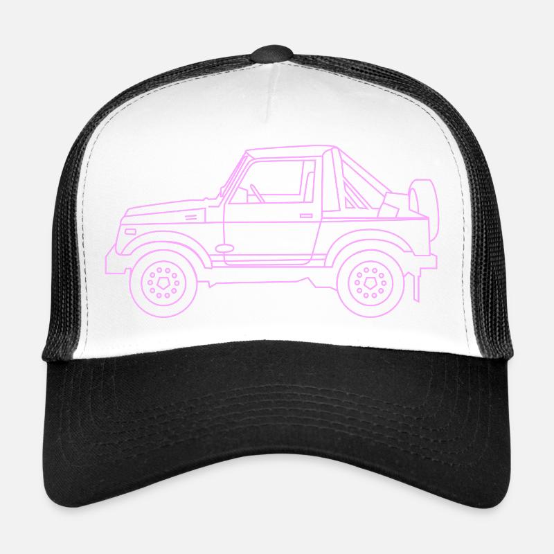 4x4 Pink - Trucker Cap - white/black