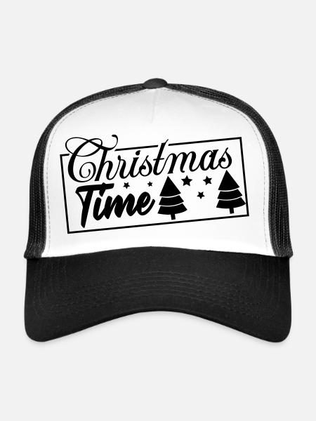 Christmas Time - Trucker Cap - white/black - Front