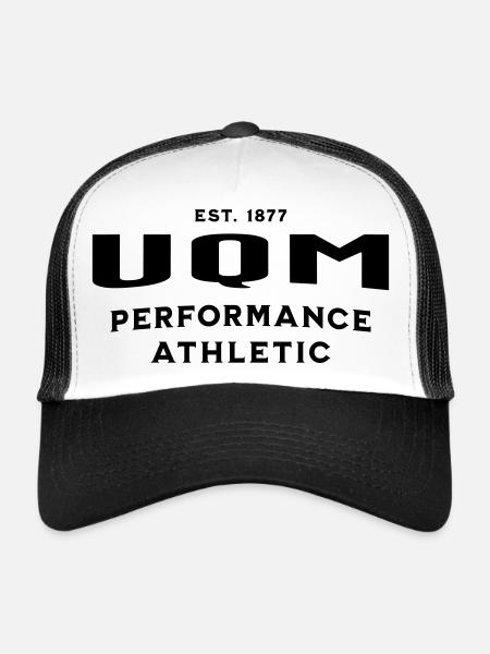 UQM Athletic-Performance Sportswear - Casquette trucker  - blanc/noir - Devant