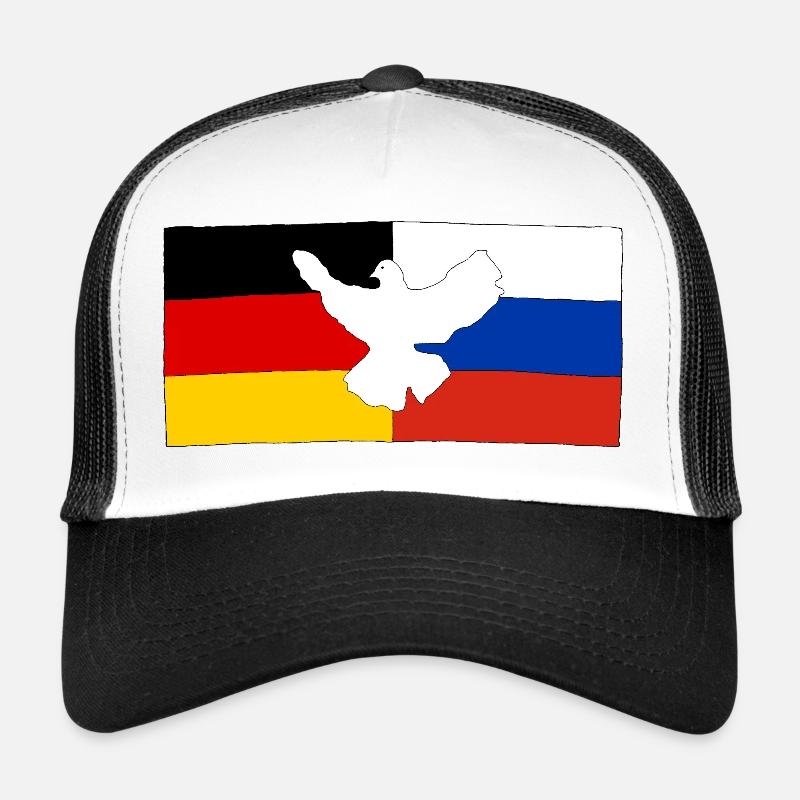 German-Russian friendship - Trucker Cap - white/black