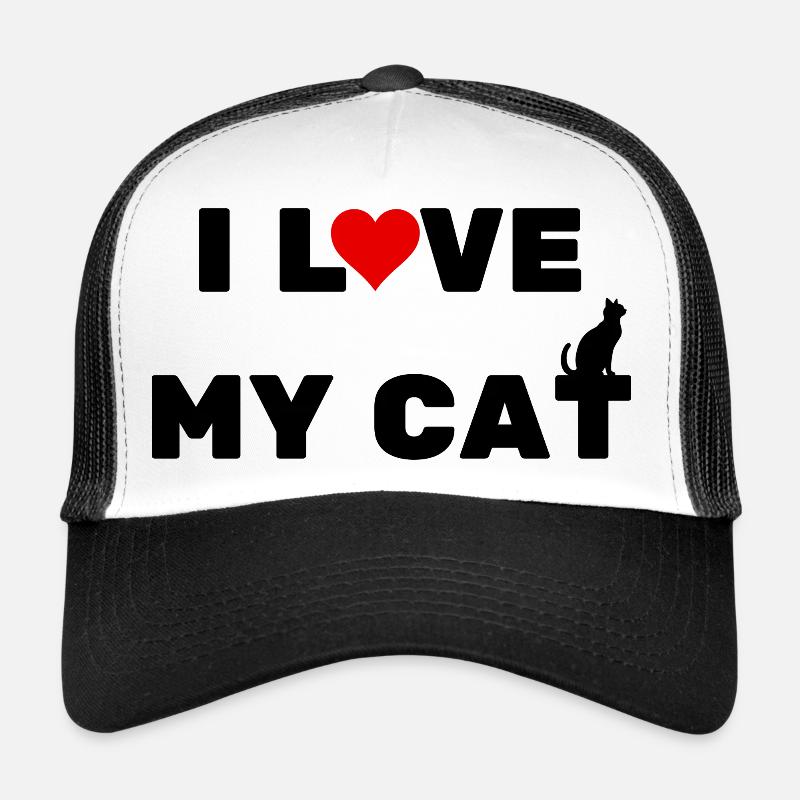 Ich liebe meine Katze Trucker Cap